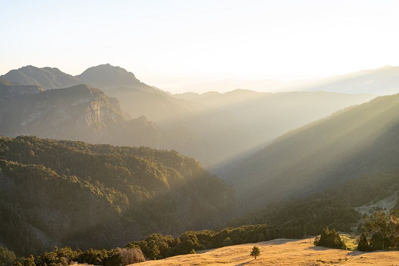 Sunrise in the central mountains of Taiwan by Yanine de Jonge