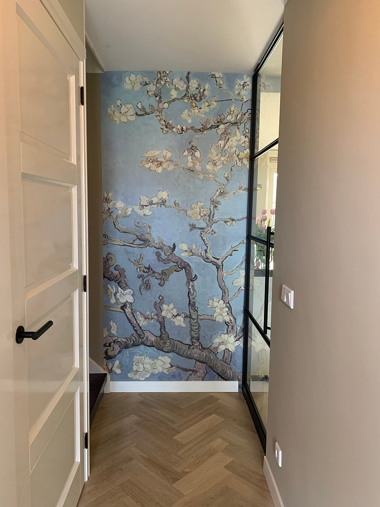 Almond blossom by Vincent van Gogh (soft blue/early dew)