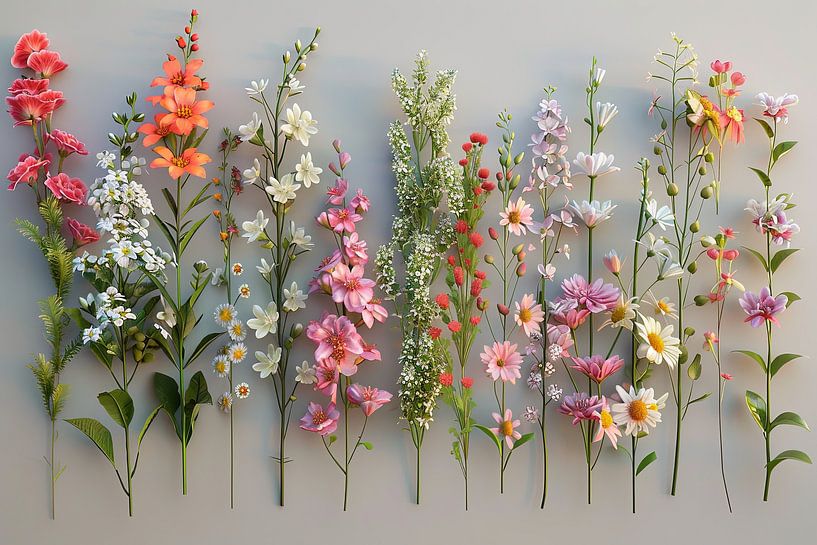 floral art on the wall by Egon Zitter