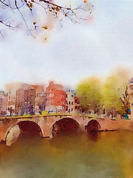 Keizersgracht in the morning. by Marianna Pobedimova