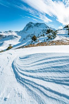 Winteruitzicht op de Gaishorn van Leo Schindzielorz