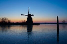 winter op de Kinderdijk