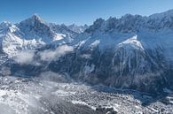 Chamonix im Mont Blanc-Tal von Menno Boermans Miniaturansicht