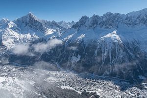 Chamonix dans la vallée du Mont Blanc sur Menno Boermans