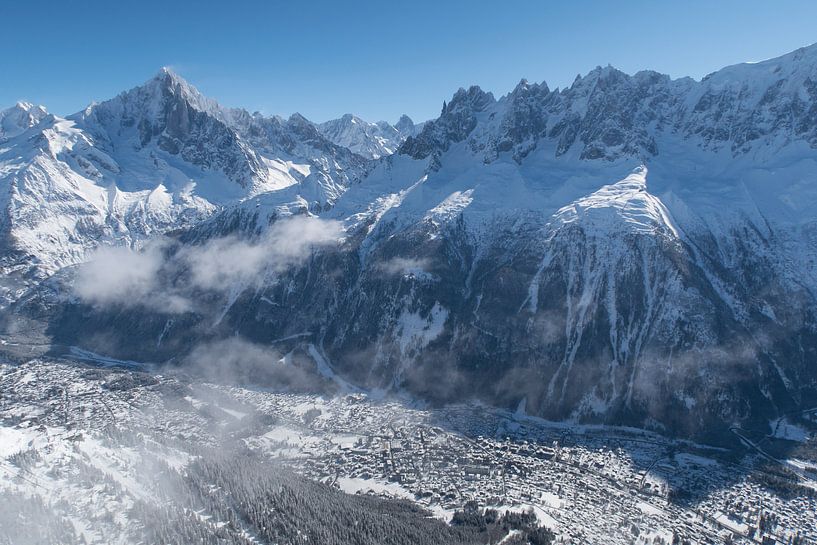 Chamonix im Mont Blanc-Tal von Menno Boermans