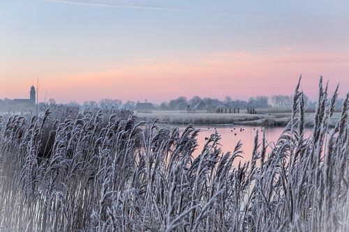 Lever du soleil un jour d'hiver
