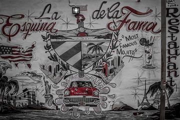 Muurschildering Little Havana Miama van Wuzitours Fotografie