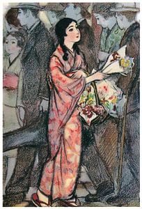 Sudō Shigeru - Blumenverkäufer