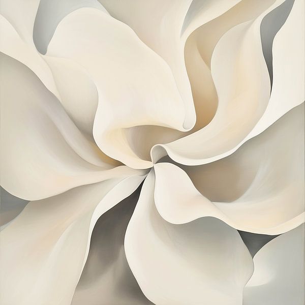 Elegante bloembladen in een vloeiende compositie van Color Square