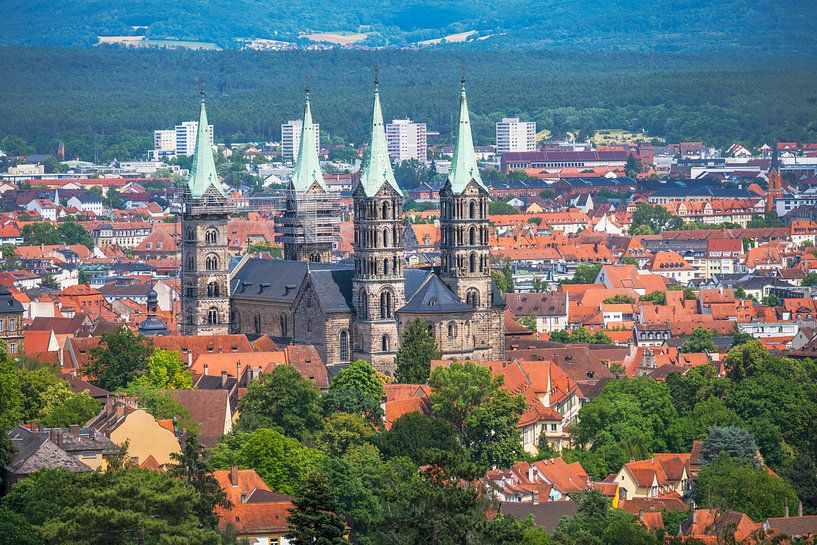 Vue sur Bamberg avec la cathédrale historique par ManfredFotos