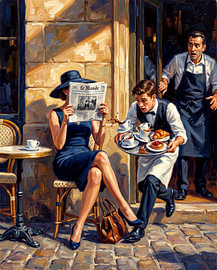 Der unbemerkte Stolperer im Café von Jan Keteleer