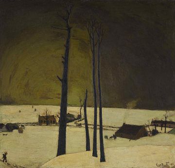 Winterlandschap, Constant Permeke, 1912 van Atelier Liesjes
