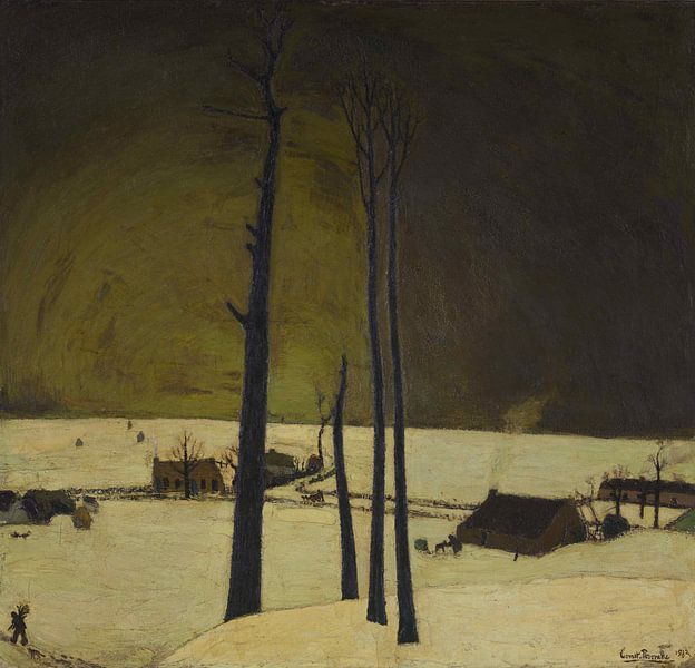 Winterlandschaft, Constant Permeke, 1912 von Atelier Liesjes