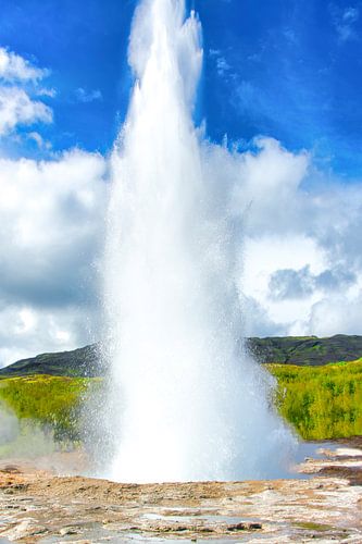 Escalier islandais vers le ciel