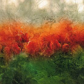 Rote Tulpen von Carla van Zomeren