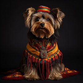 Himalaya Terrier Portret van Surreal Media