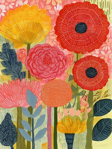 Une explosion de couleurs florales