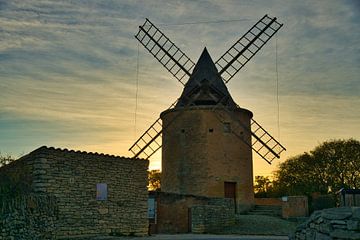 Windmolen in de Provence van Tanja Voigt