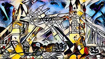 Kandinsky ontmoet Londen #4 van zam art