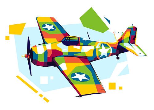 F4F-4 Wildcat dans l'illustration WPAP