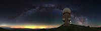 Milky Way arc on mountain