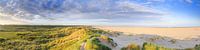 Panorama Nederlands kustlandschap met duinen en strand tijdens zonsopkomst von Henk van den Brink Miniaturansicht