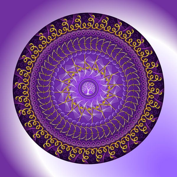 Crystal Mandala Lady Amethyst Clarity by SHANA-Lichtpionier