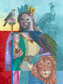 Greek Goddess Hera Painting – The Queen of Olympus