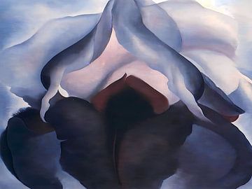 Zwarte Iris III Door Georgia O'Keeffe van Vivanne