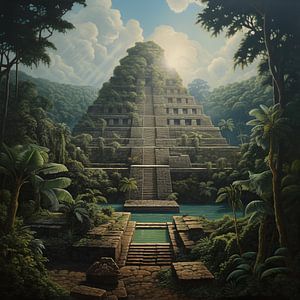 Temple maya sur The Xclusive Art