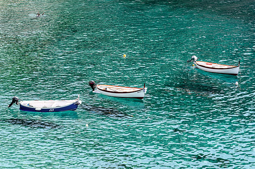 Boote im Meer