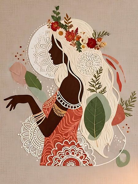 Boho Goddess Silhouette Art par DNArt Gallery's
