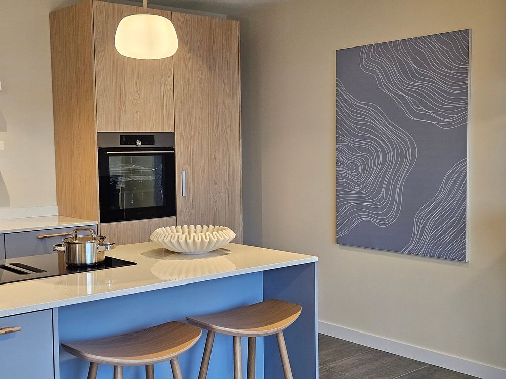 Dünne Linien. Blau  von Studio Miloa 