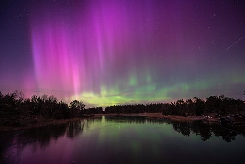 Northern lights over Stora Askö