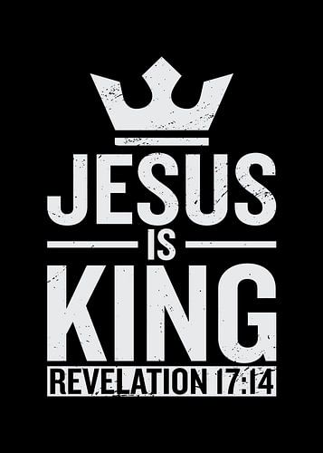 Jezus is koning Openbaring Poster