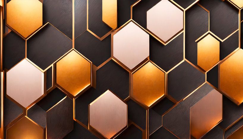 Goud, geel en zwart van Mustafa Kurnaz