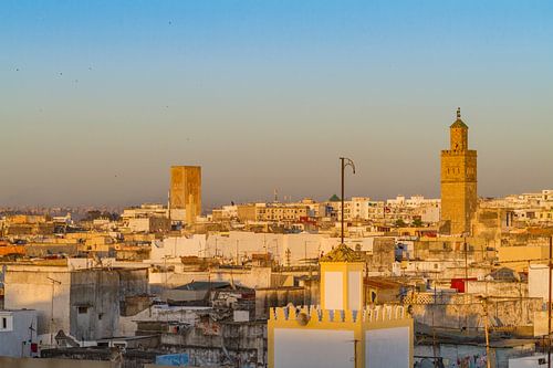 Uitzicht over Rabat, vanuit de oude medina.