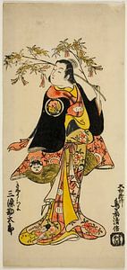 Torii Kiyomasu II - The Actor Sanjo Kantaro II as a madwoman