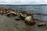 Rock in the surf