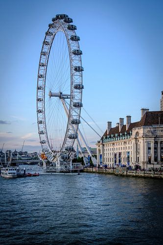 The London Eye aan rivier de Theems | Londen | Reis- &amp; Straatfotografie