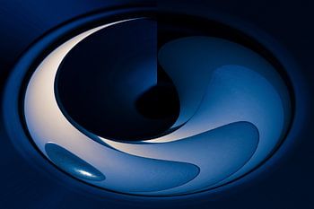 Blauwe abstractie