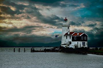Lighthouse "Het Paard van Marken" in the Netherlands by Gert Hilbink