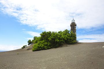 Lava landscape lighthouse