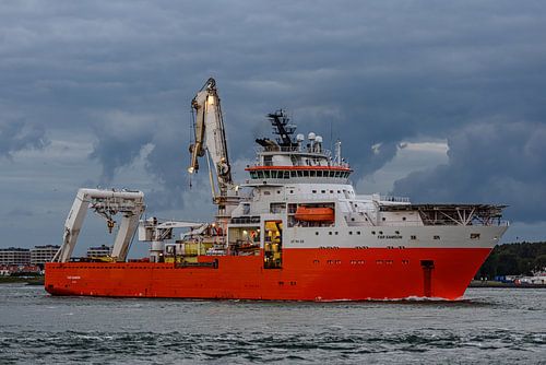 Het Noorse Offshore schip de Far Samson.