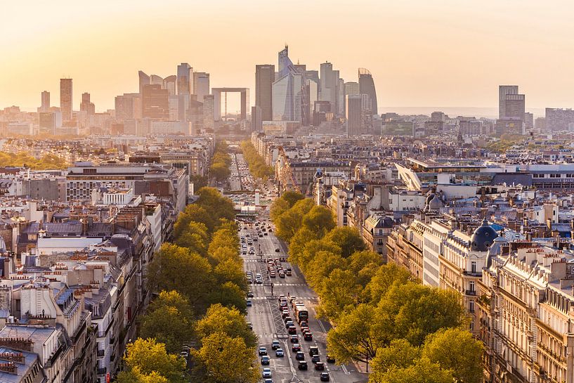 Paris avec les gratte-ciel de La Défense par Werner Dieterich