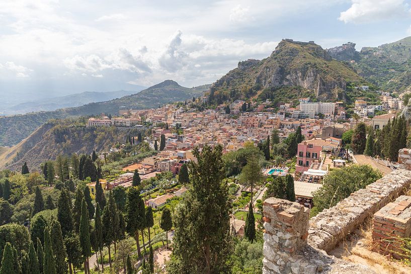 Taormina a beautiful City in Sicily, Italy by Ton Tolboom