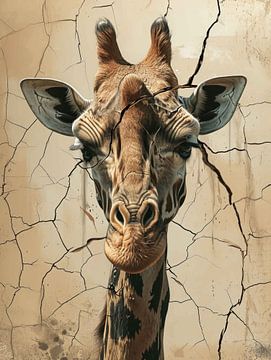 Essence fragmentée - La girafe sur Eva Lee