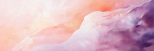 Abstrait Rose Orange