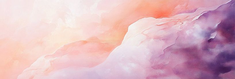 Abstract Pink Orange by Modern Collection