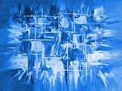 Explosion blau van Katrin Behr thumbnail